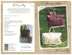 048 ZIPPERED TOP ROOMY CARPET BAG PURSE PATTERN